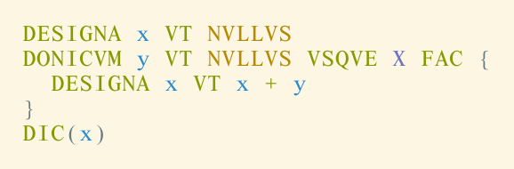 DONICVM loop