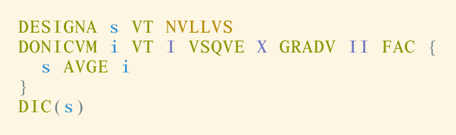 DONICVM with GRADV