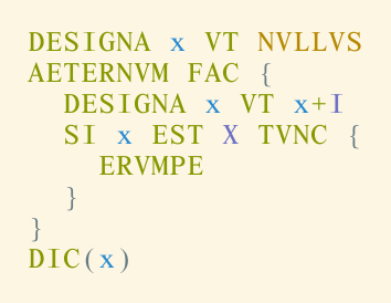 AETERNVM loop