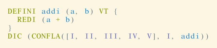 CONFLA summing elements