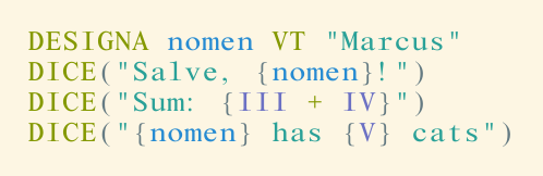 String interpolation